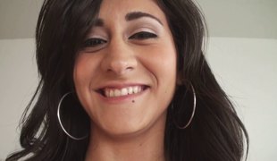 Hawt cunt close up on the Latina taking dick in POV
