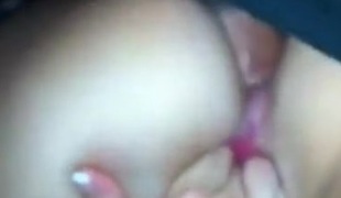 He licks her asshole before fucking it