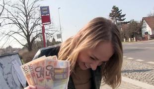 Pretty Czech babe gets pounded in public